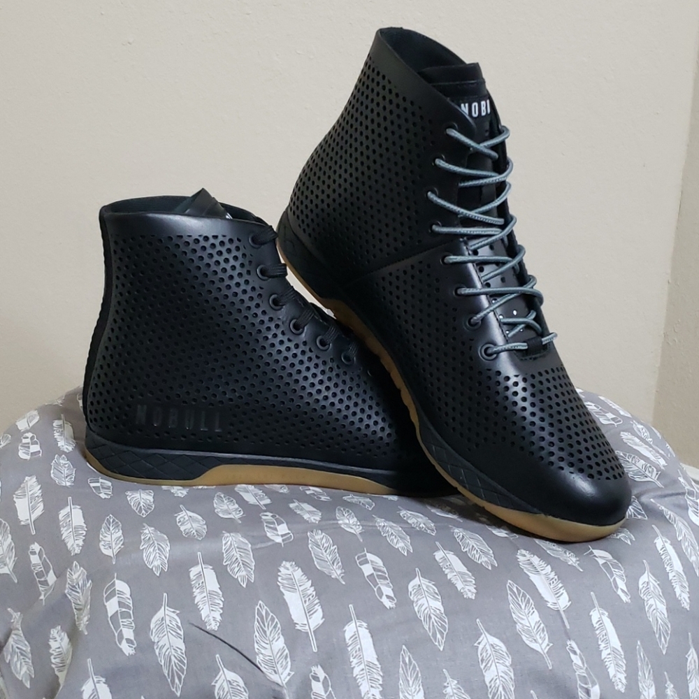 NOBULL, Black leather trainers, Crossfit, high top